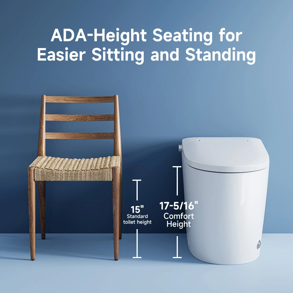 Bidet Toilet with Non electric Seat for 12 Inch Rough in Model T30