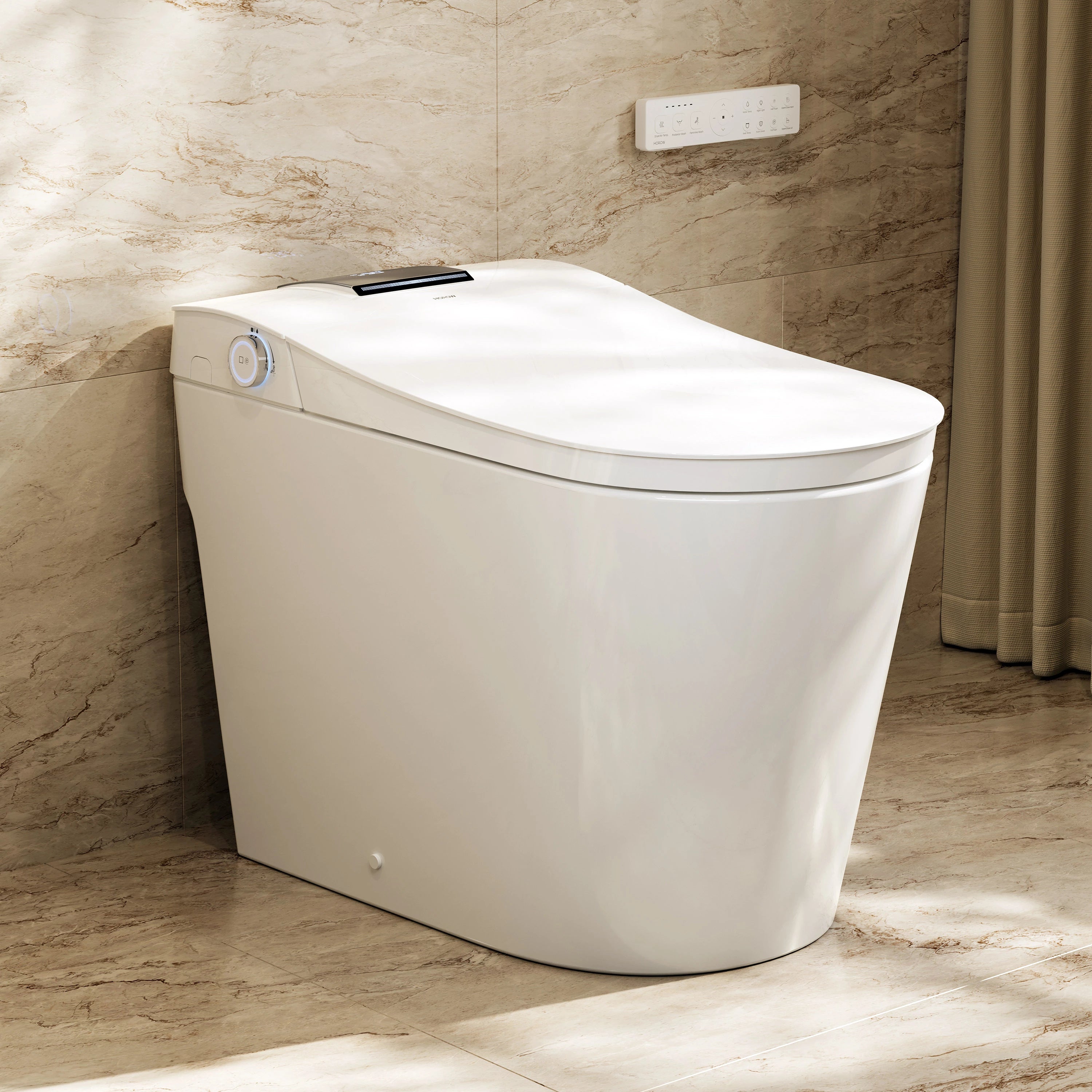 HOROW T39 Smart Toilet with Built-In Tank & Pump, ADA Dual Flush