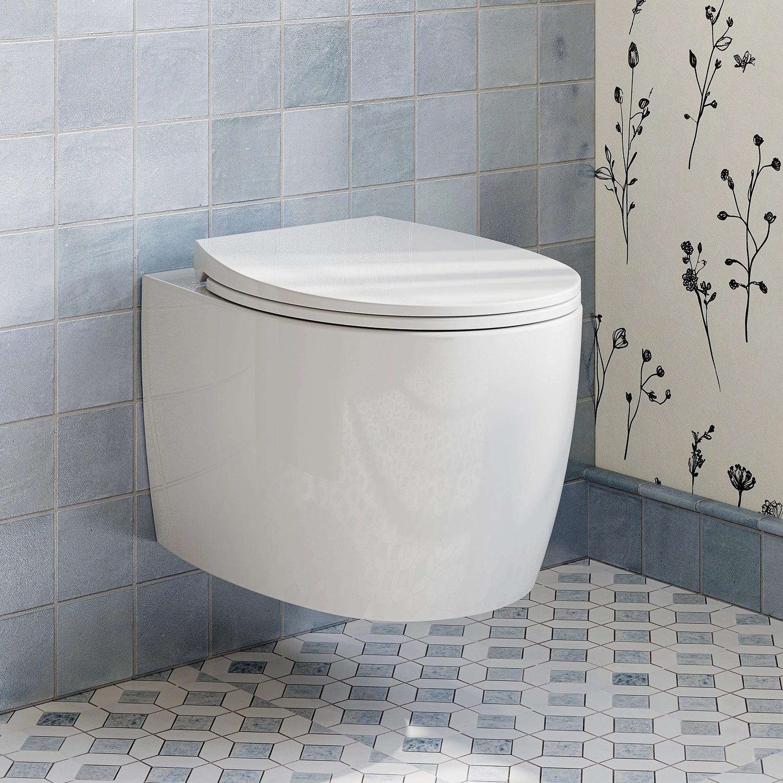 HOROW TG04W Wall-Hung Toilet – Hygienic Dual Flush Modern Design