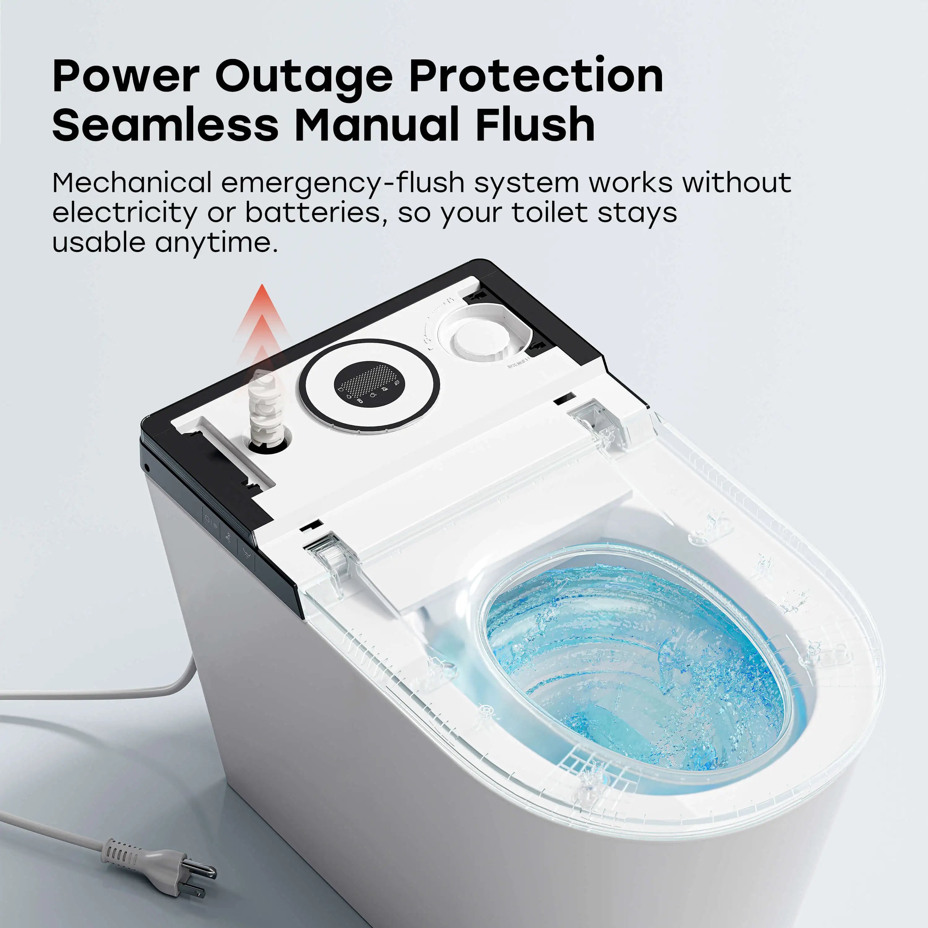 HOROW X70 Smart Toilet with Built-In Tank and Pump – Powerful Flush, Modern Comfort