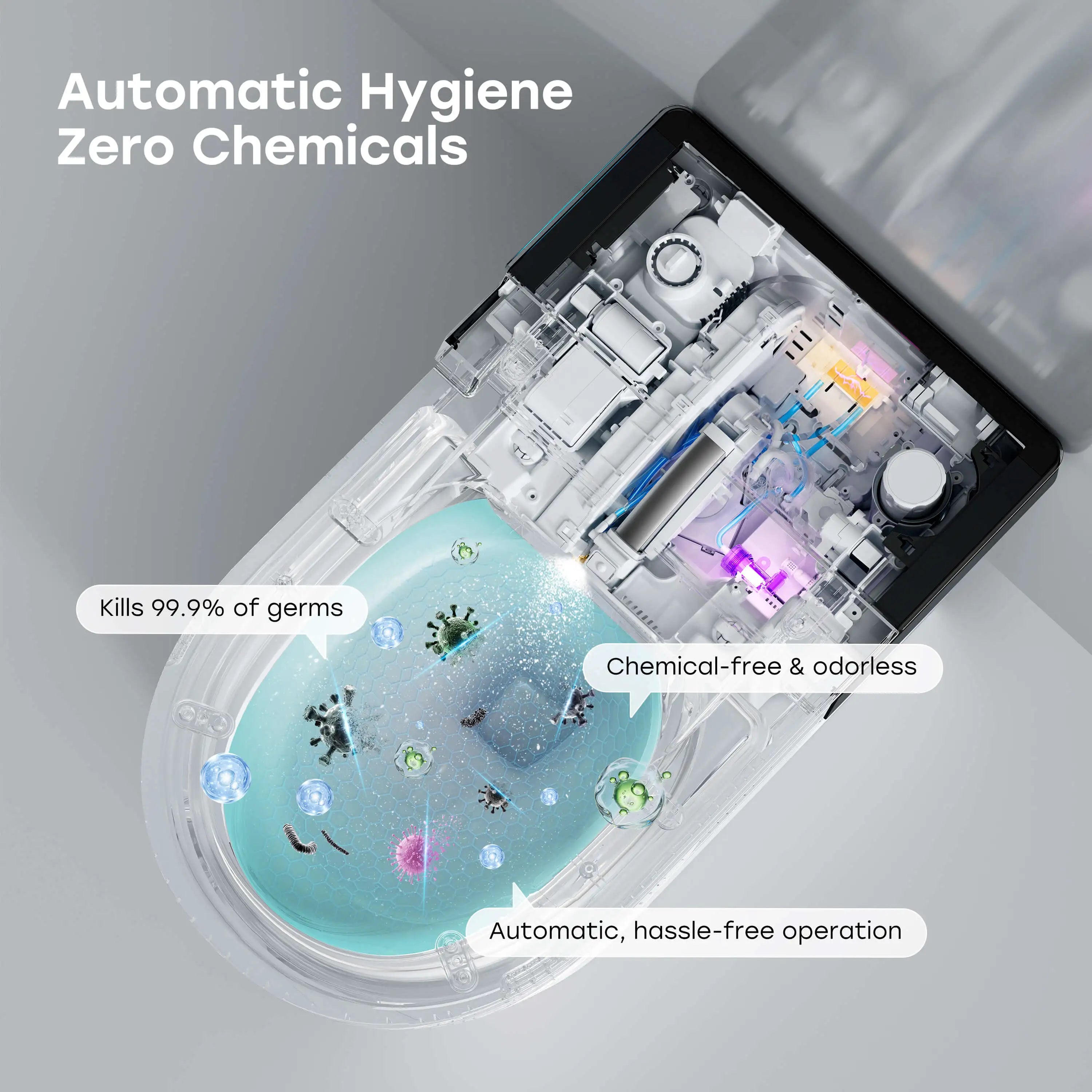 HOROW X70 Smart Toilet with Built-In Tank and Pump – Powerful Flush, Modern Comfort