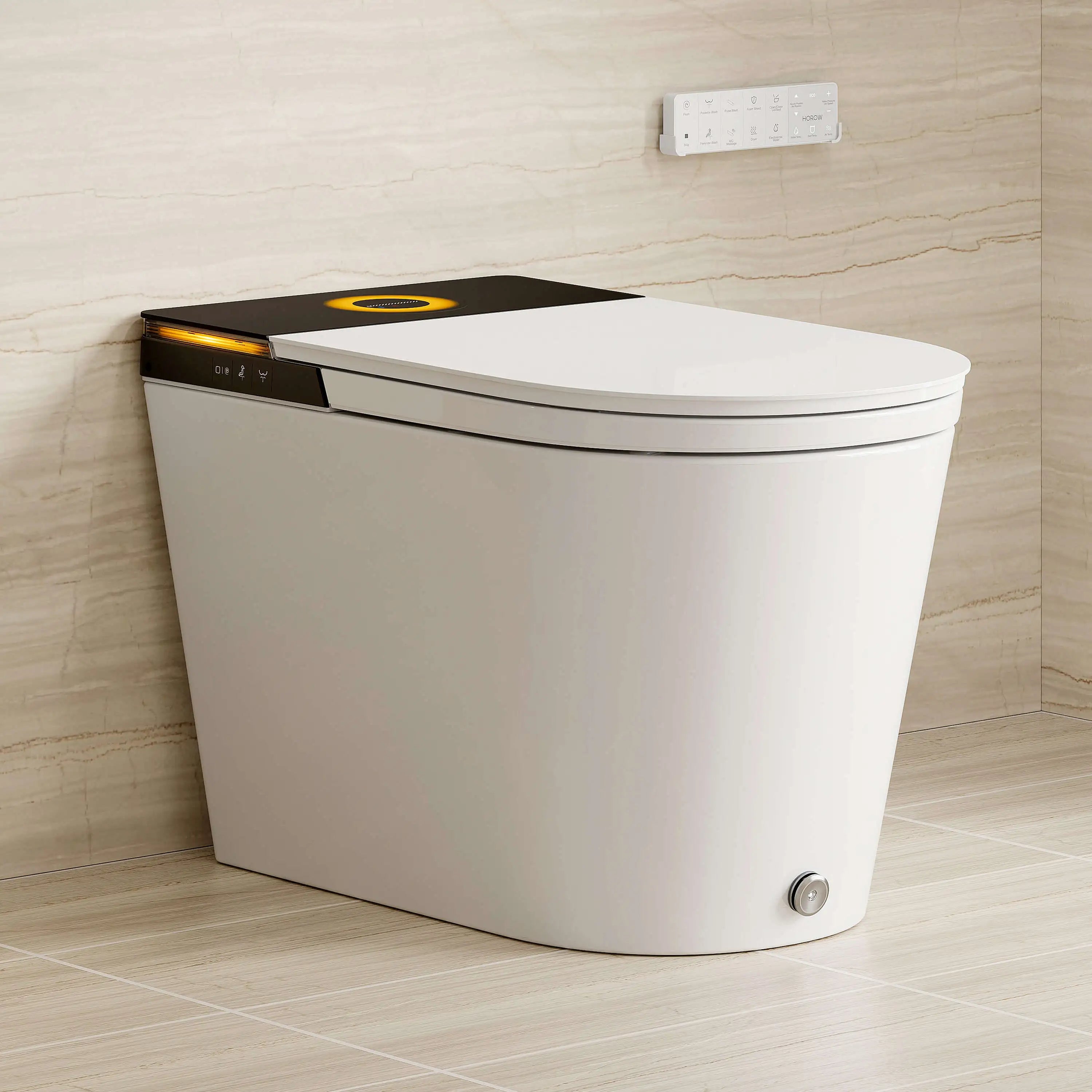 HOROW X70 Smart Toilet with Built-In Tank and Pump – Powerful Flush, Modern Comfort