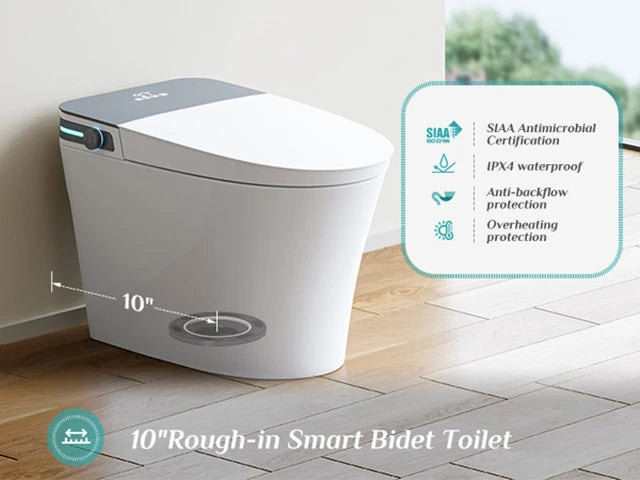 Space-Saving Luxury: 10-Inch Rough-In Bidet Toilet Model T37 for Apartments