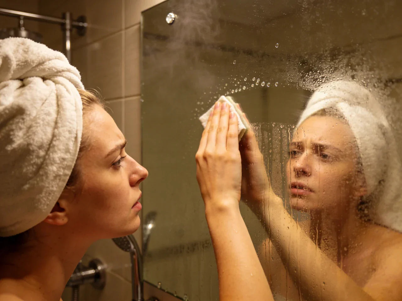 anti fog led bathroom mirror