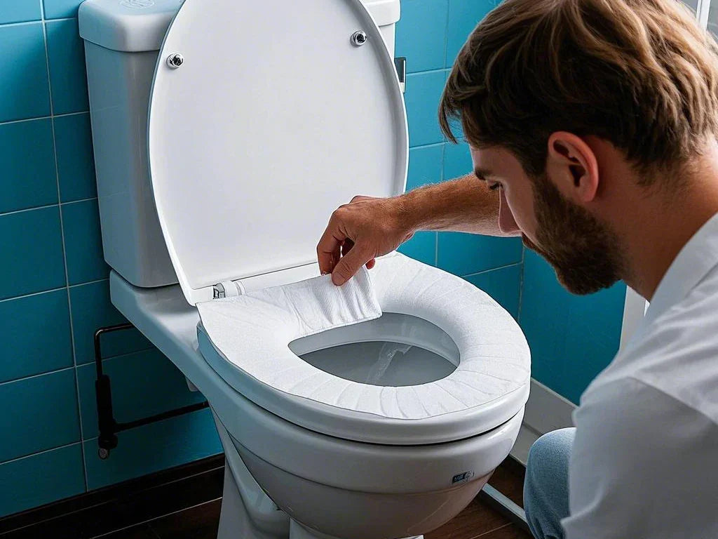 how to use toilet seat cover