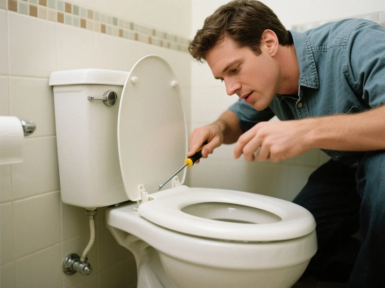 how to remove toilet seat