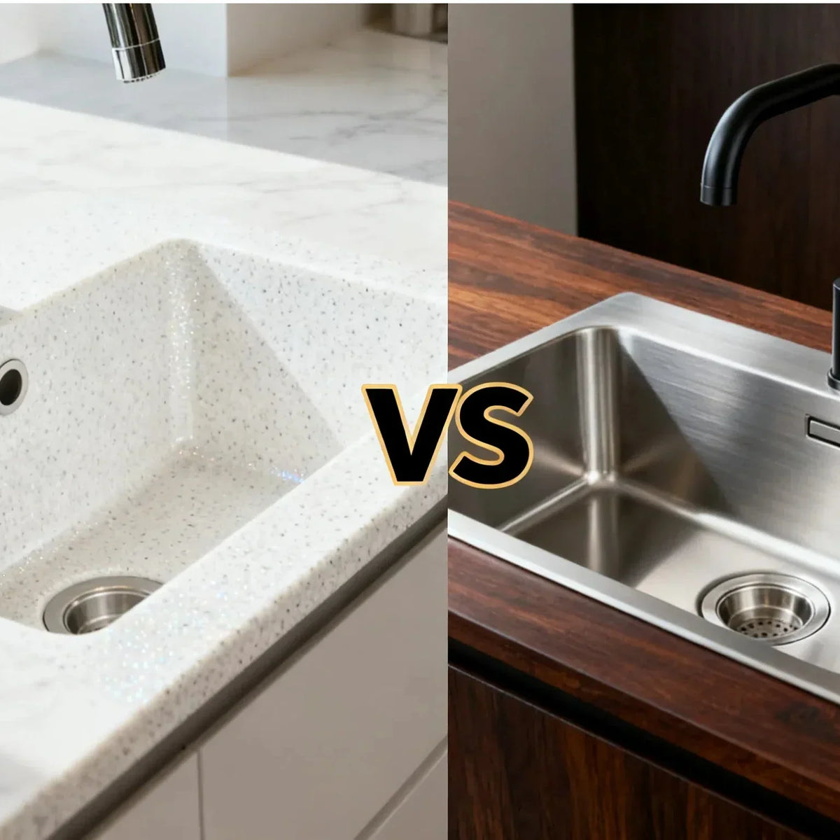 damaged quartz sink comparison abrasive cleaner vs gentle cleaner