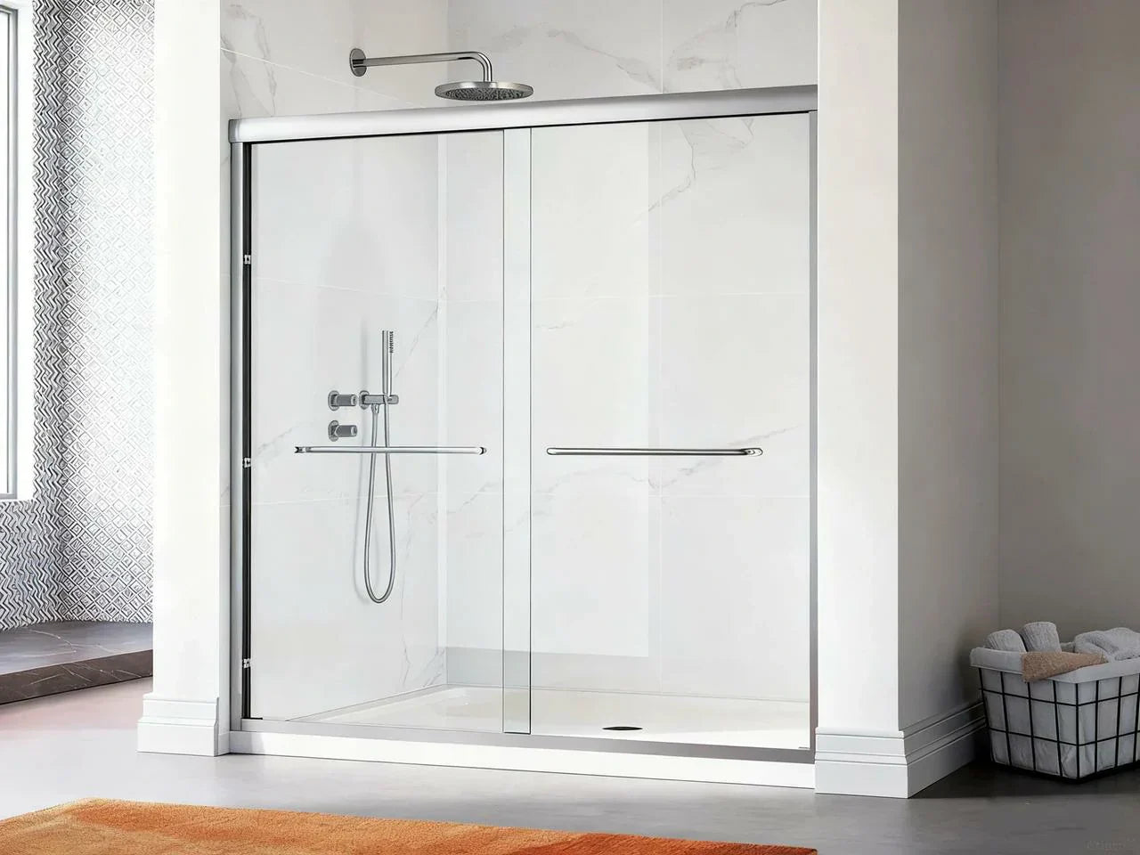 tempered glass shower door