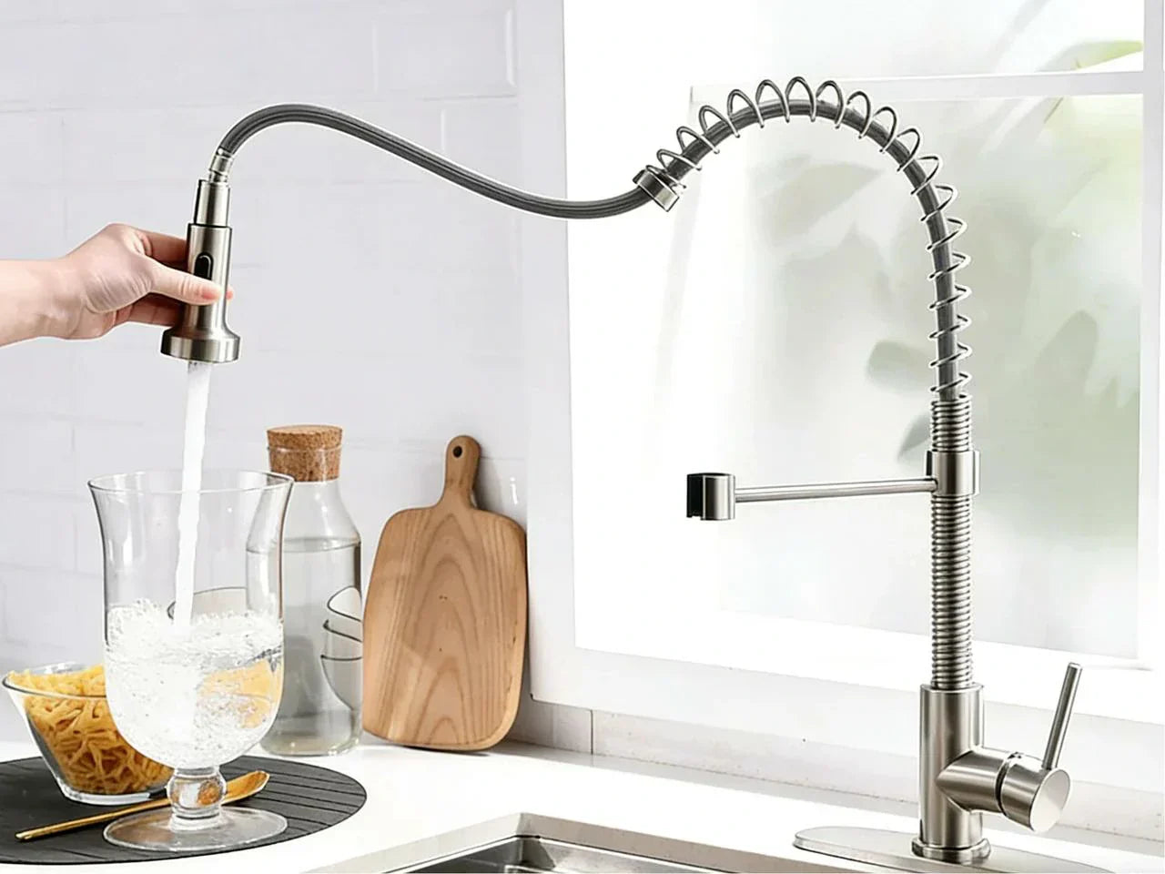 pull down vs pull out faucet