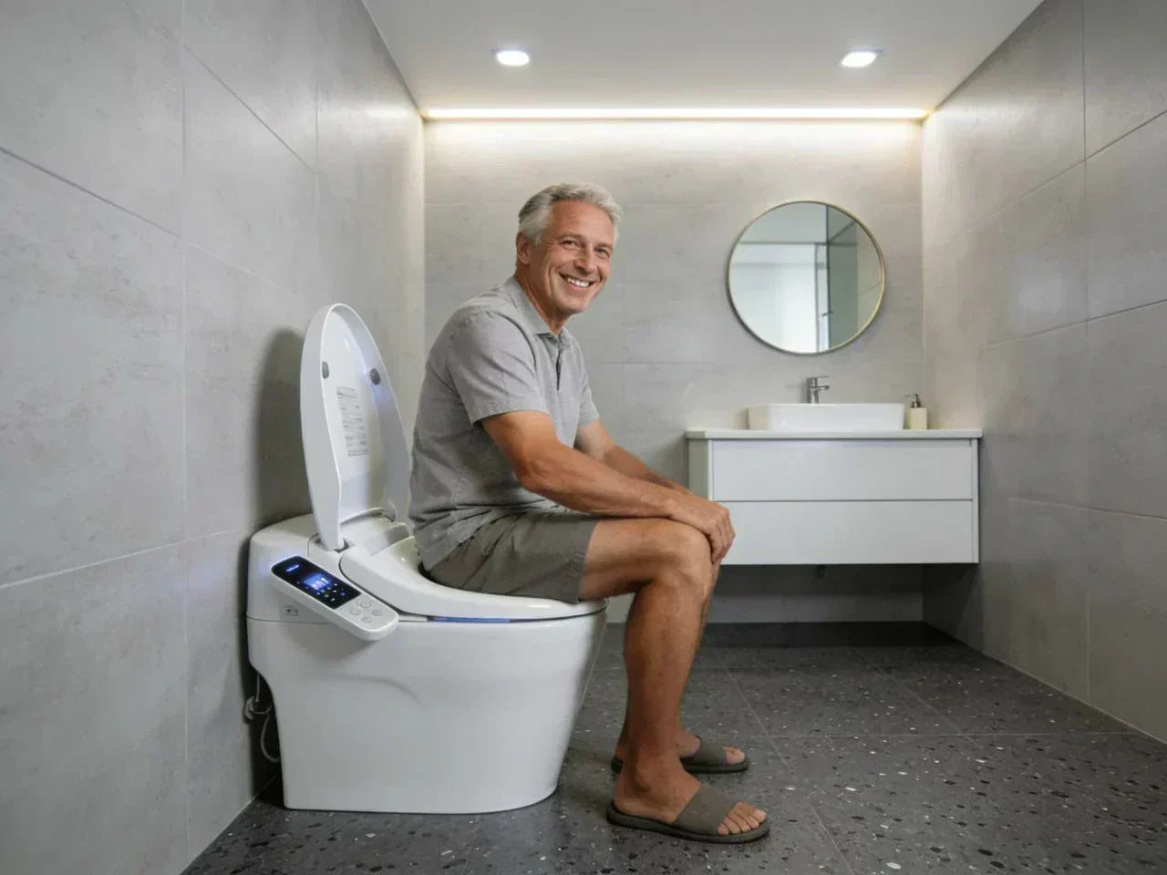 smart toilet bidet combo