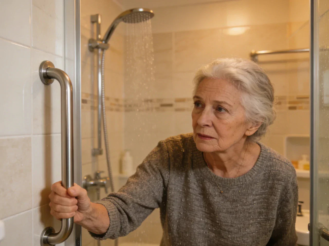 walk in shower senior