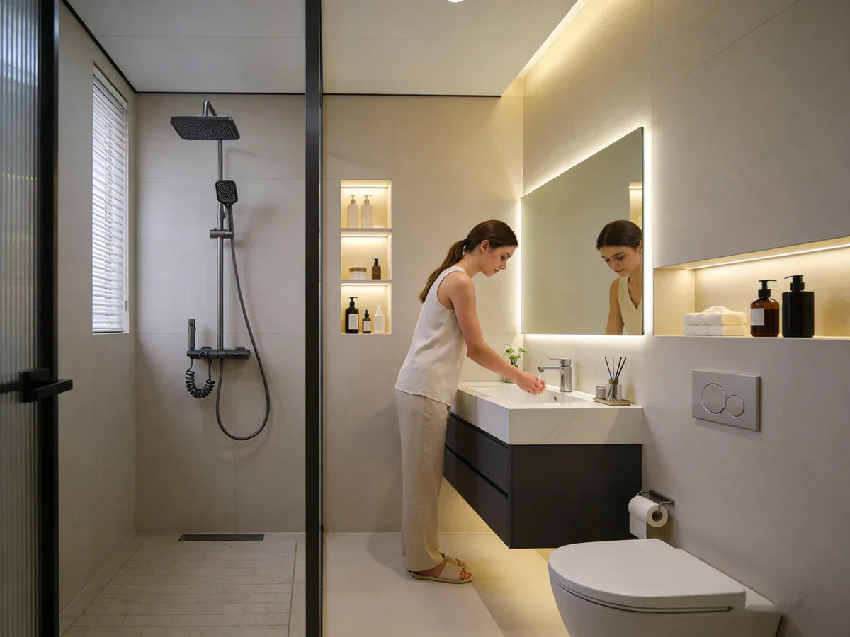 Reengineering Bathroom Layouts: How Drain Relocation, Venting, and Waterproofing Make Custom Designs Possible Reengineering Bathroom Layouts: How Drain Relocation, Venting, and Waterproofing Make Custom Designs Possible