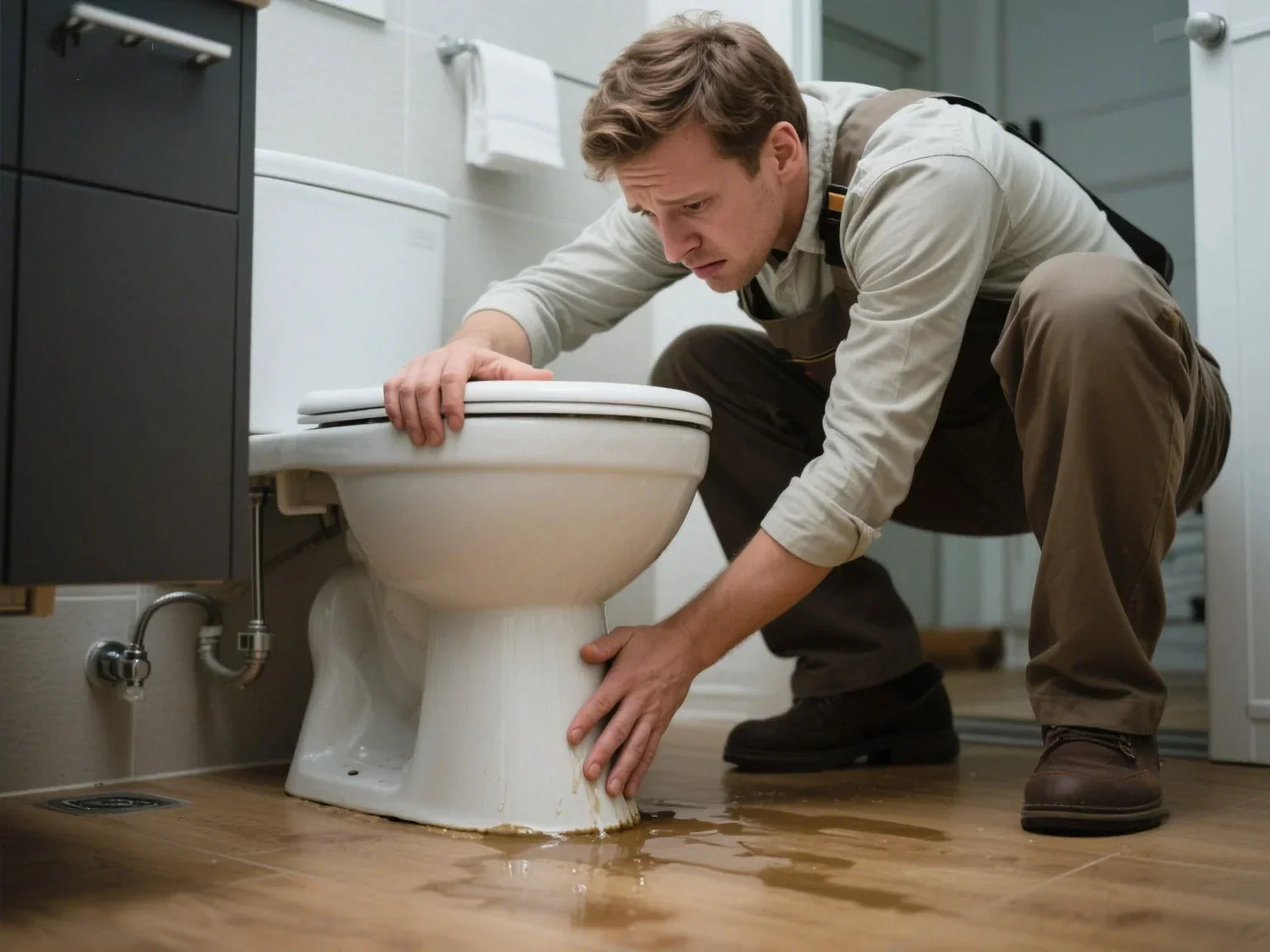 toilet leaking at base