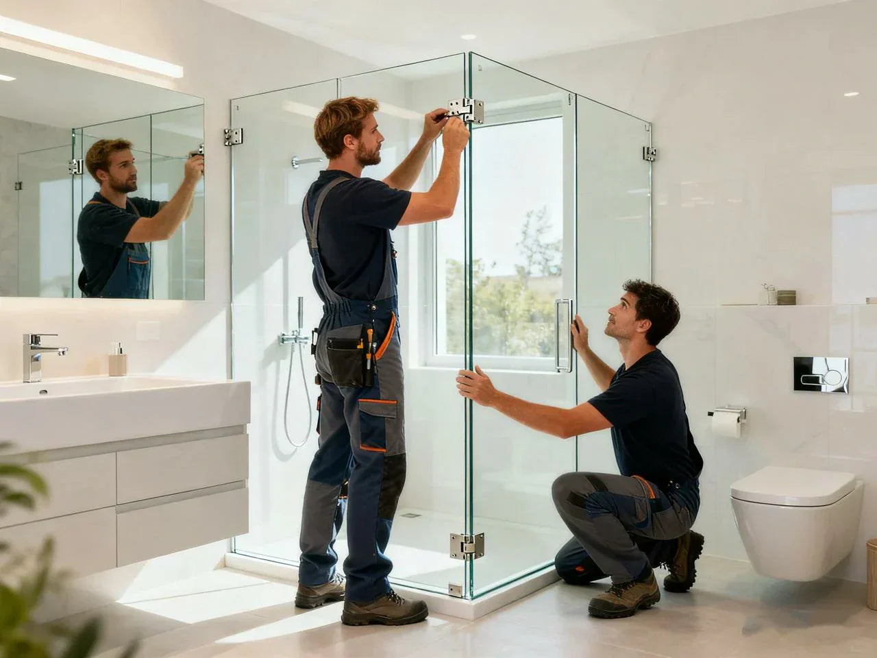 installing frameless shower door