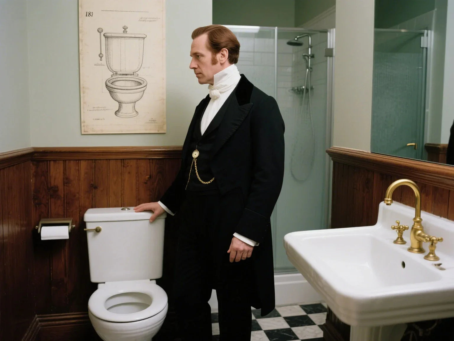 who invented the toilet