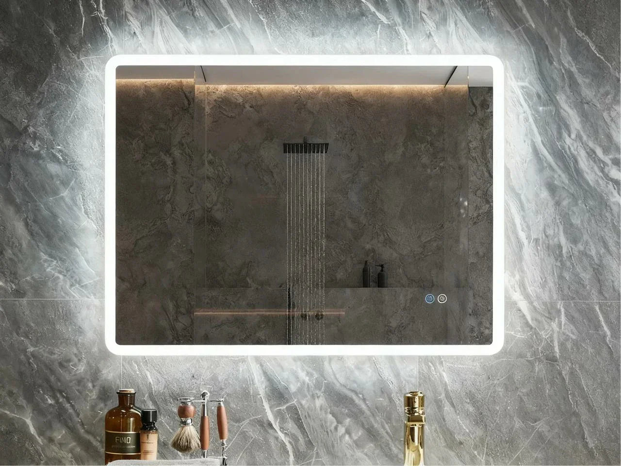 bathroom mirror with lights