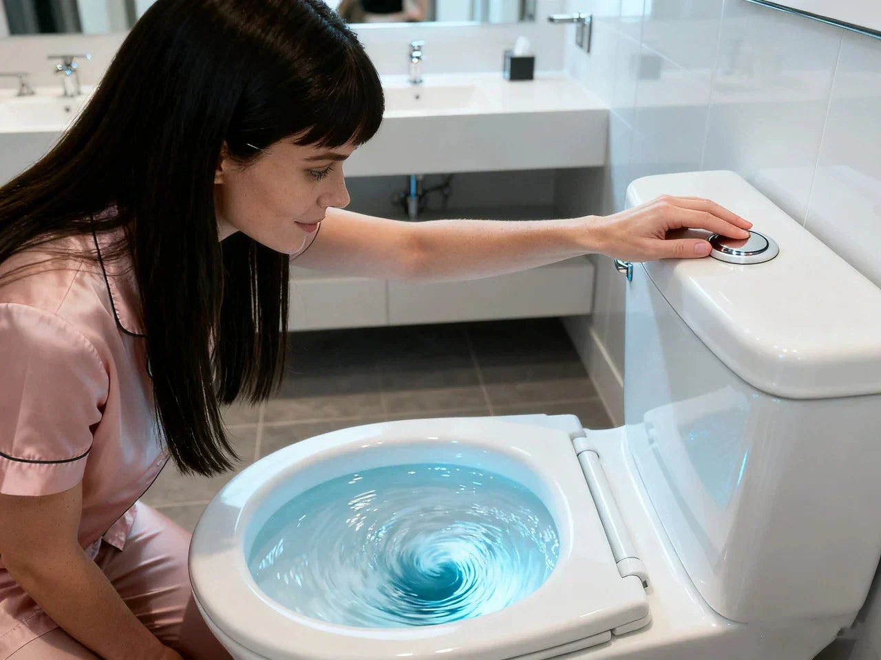 toilet flushes twice