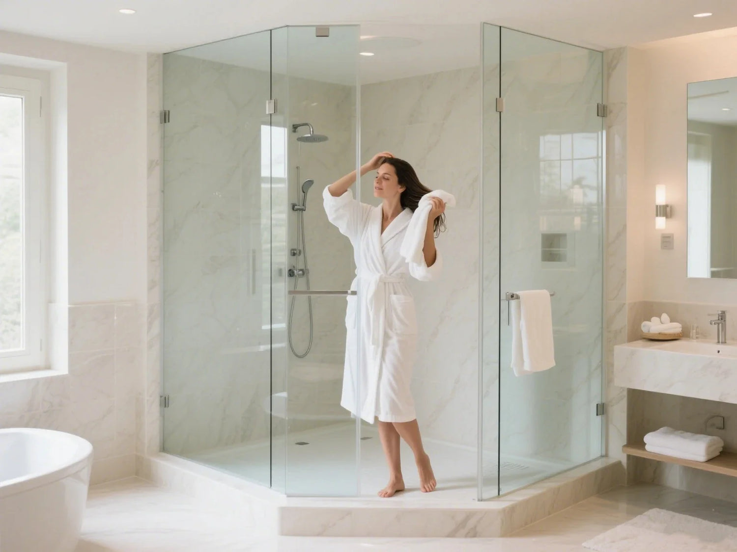types of glass shower doors