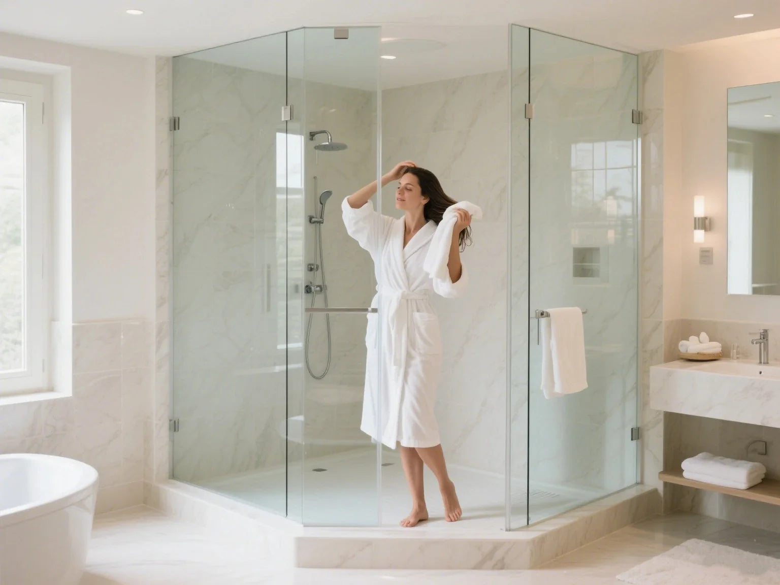 types of glass shower doors