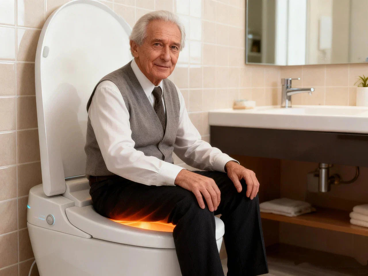 bidet with dryer