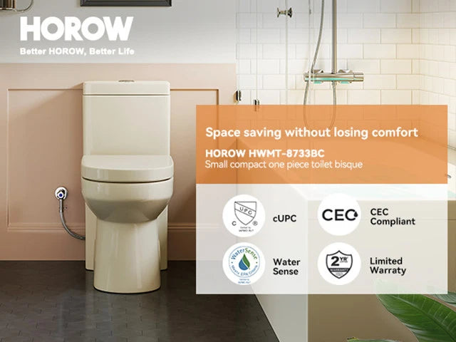 HOROW Biscuit Color Toilet: A Stylish Solution for 12-Inch Rough-In Bathrooms