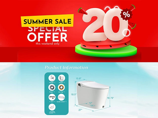 Revitalize Your Bathroom Experience: Avail 20% Off in the HOROW Smart Toilet Summer Splash Sale