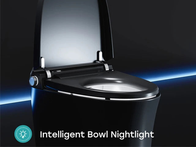 Elevate Your Bathroom Experience with Black Bidet Toilet for 12-Inch Rough-In