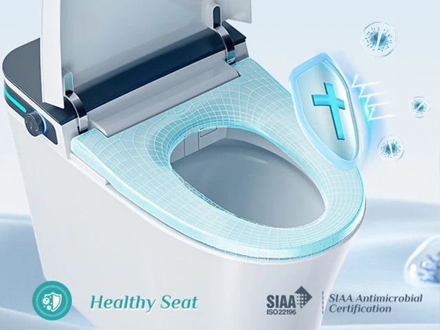 Elevate Your Bathroom with One-Piece 10-Inch Rough-In Toilet Featuring a Bidet Toilet Seat