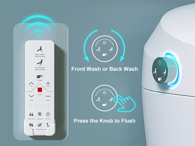 HOROW Toilet for 10 or 12 Inch Rough-In: Versatile Installation Options