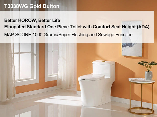 How the HOROW One-Piece Toilet Combines Water Efficiency and ADA Compliance