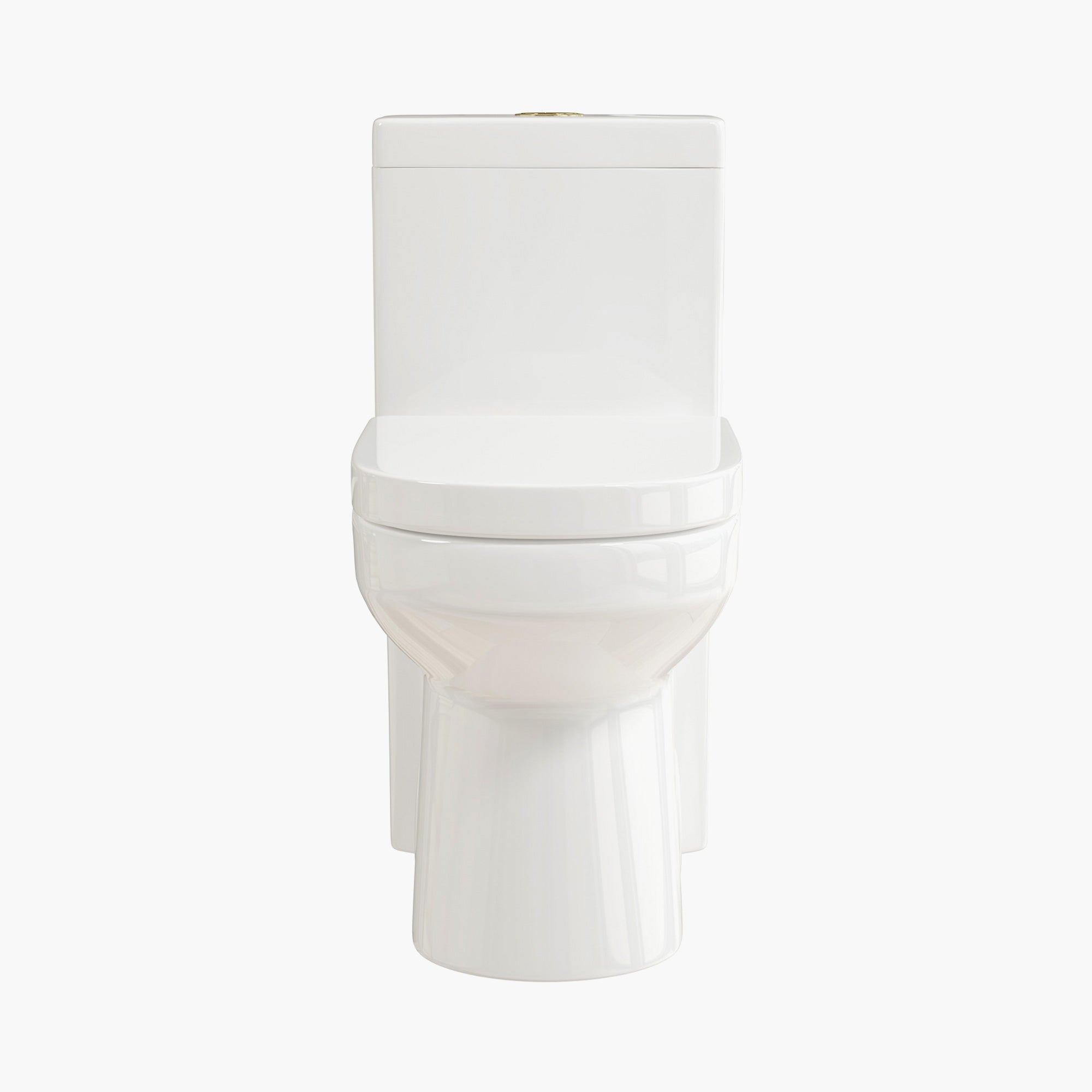 HOROW Small Compact Toilet With Gold Button For Bathroom Model 8733G