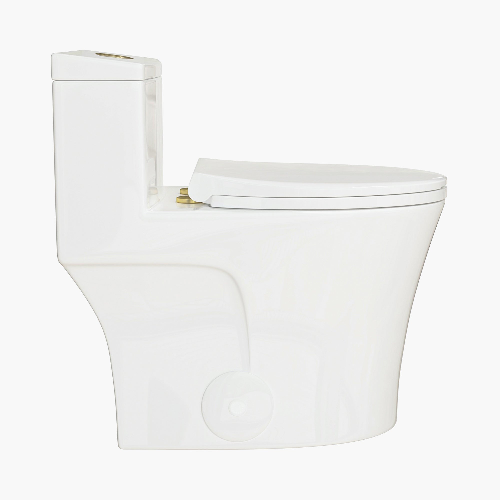 HOROW Elongated Dual Flush One Piece Toilet ADA Floor Mounted Toilet Model T0338W-G