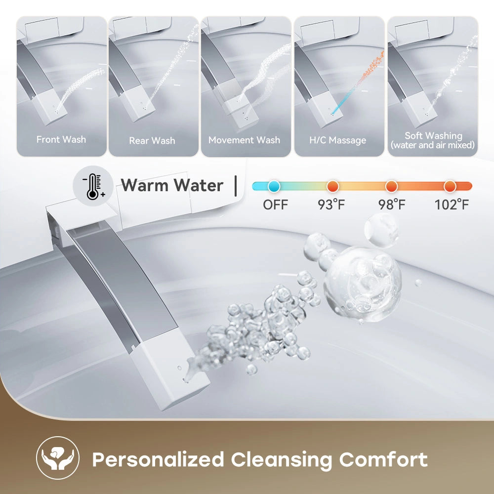 HOROW Smart Toilet with Integrated Bidet and Heated Seat T38-PL