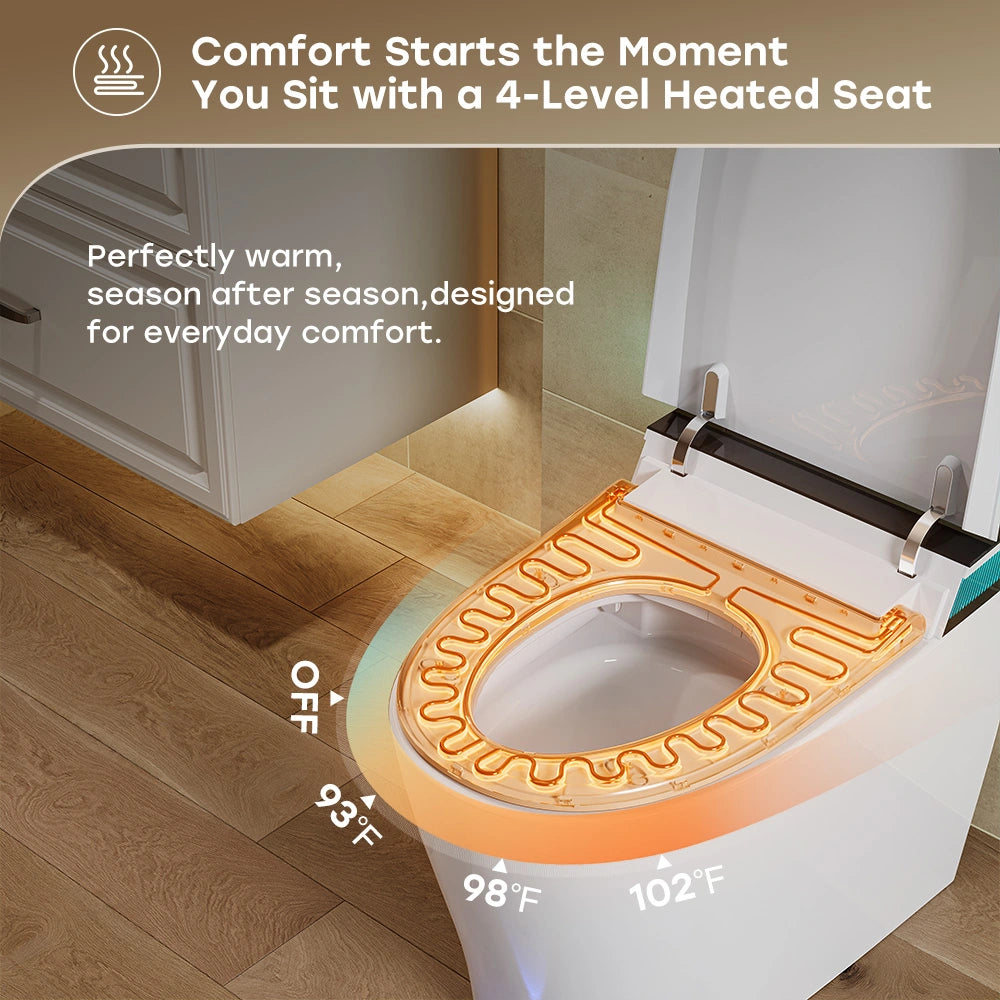 HOROW Smart Toilet with Integrated Bidet and Heated Seat T38-PL