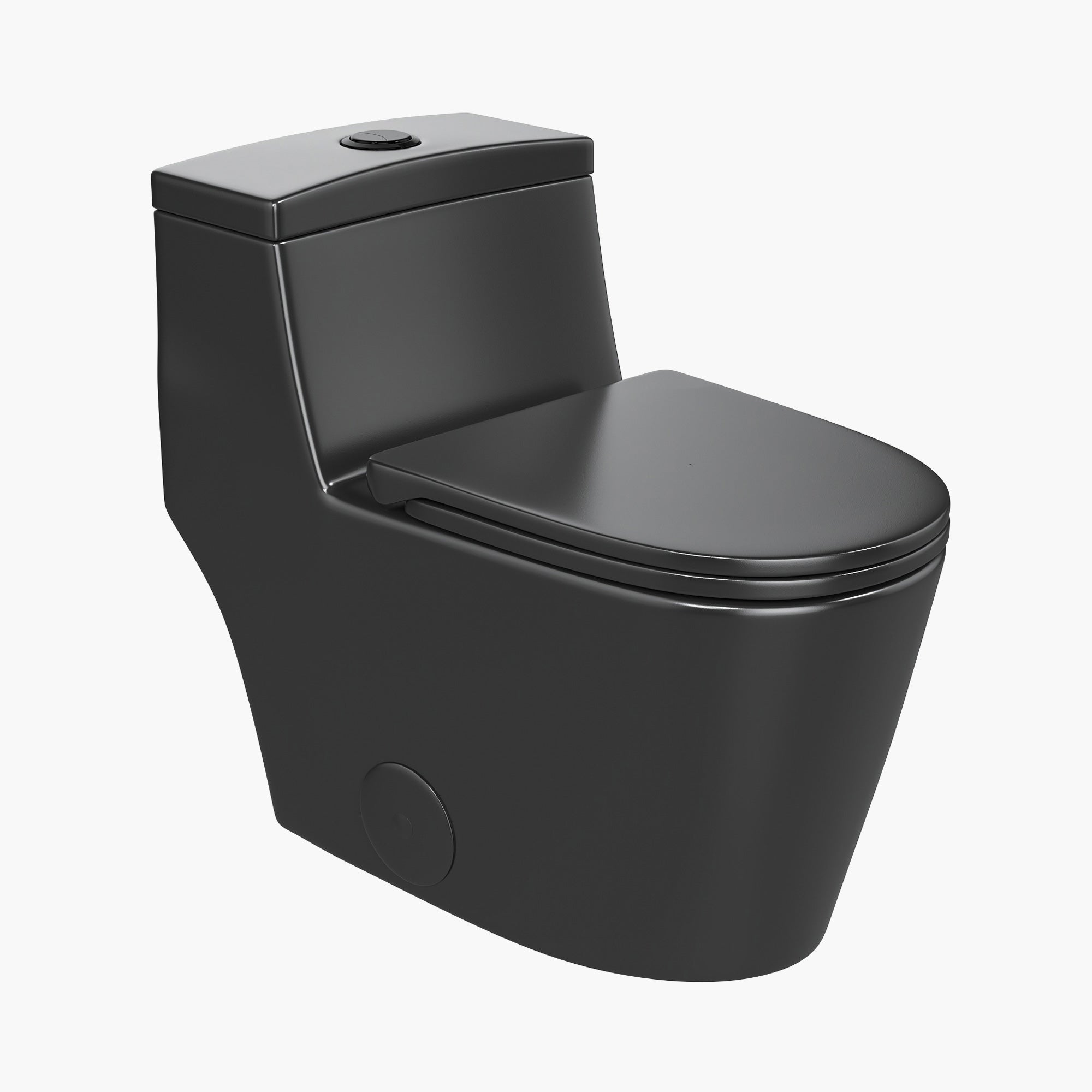 HOROW Dual Flush 1.28 GPF Elongated Toilet HOROW One Piece Toilet With Seat Model HR-T0280B
