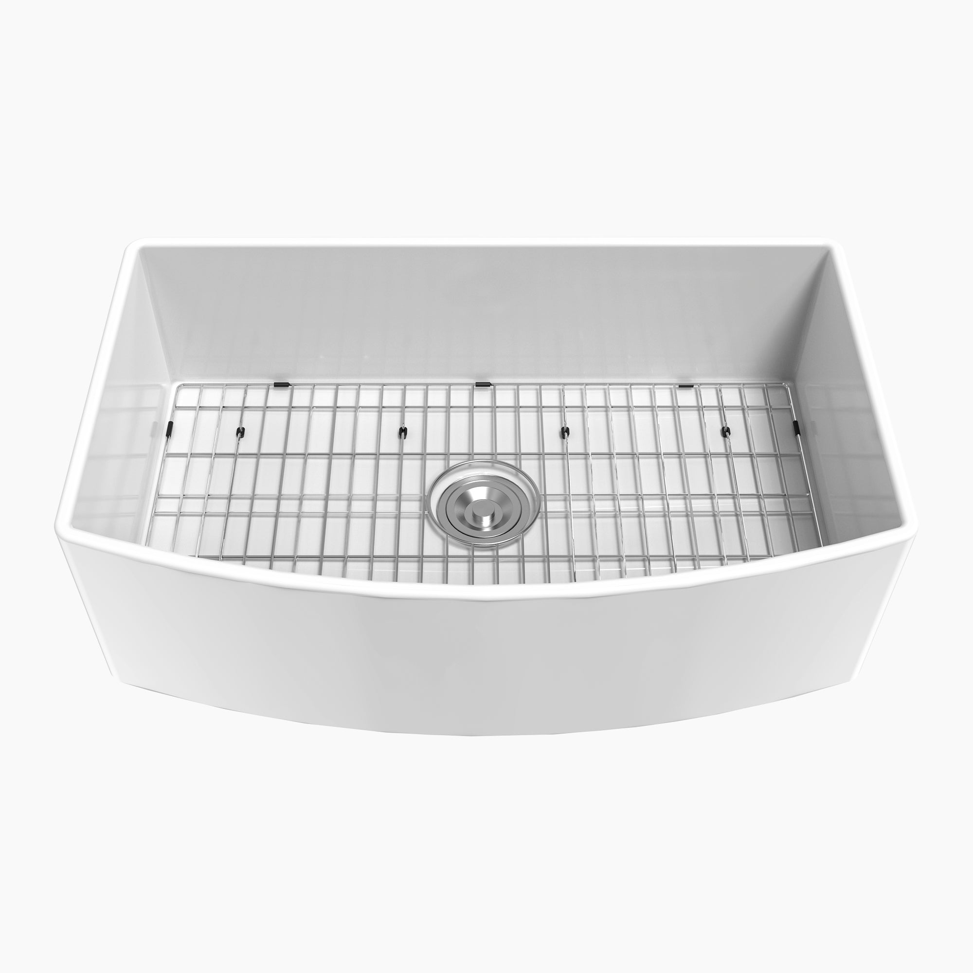 HOROW White Kitchen Sink Ceramic Porcelain Fireclay Single Bowl Model HR-S3318R