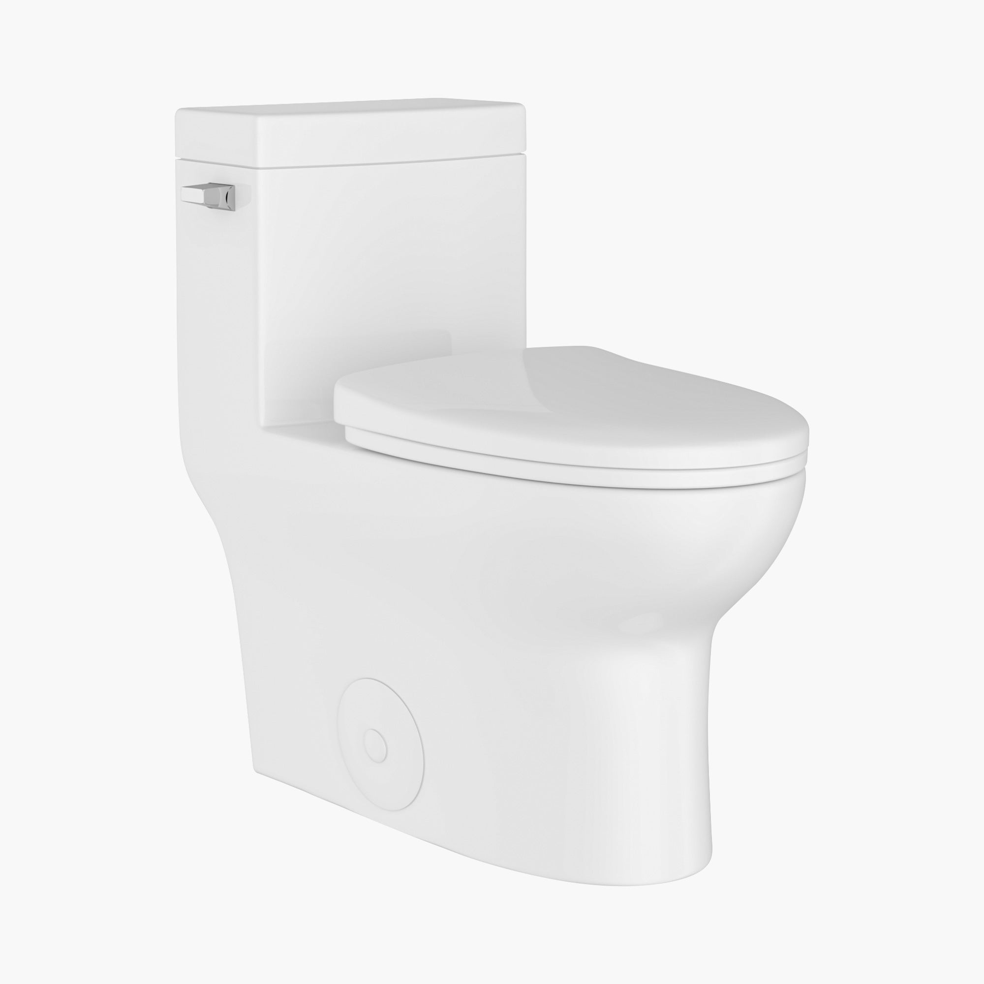 HOROW Comfort Height Elongated Toilet Single Flush 1 Piece Toilet Model ST076W