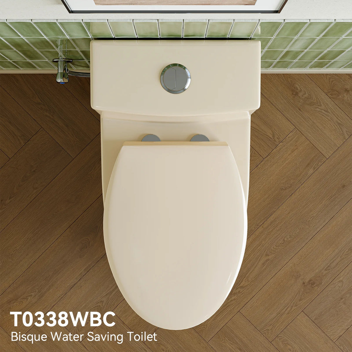 Biscit Color One Piece Toilet | 12 Inch Rough In Toilet | Biscuit Color Toilet