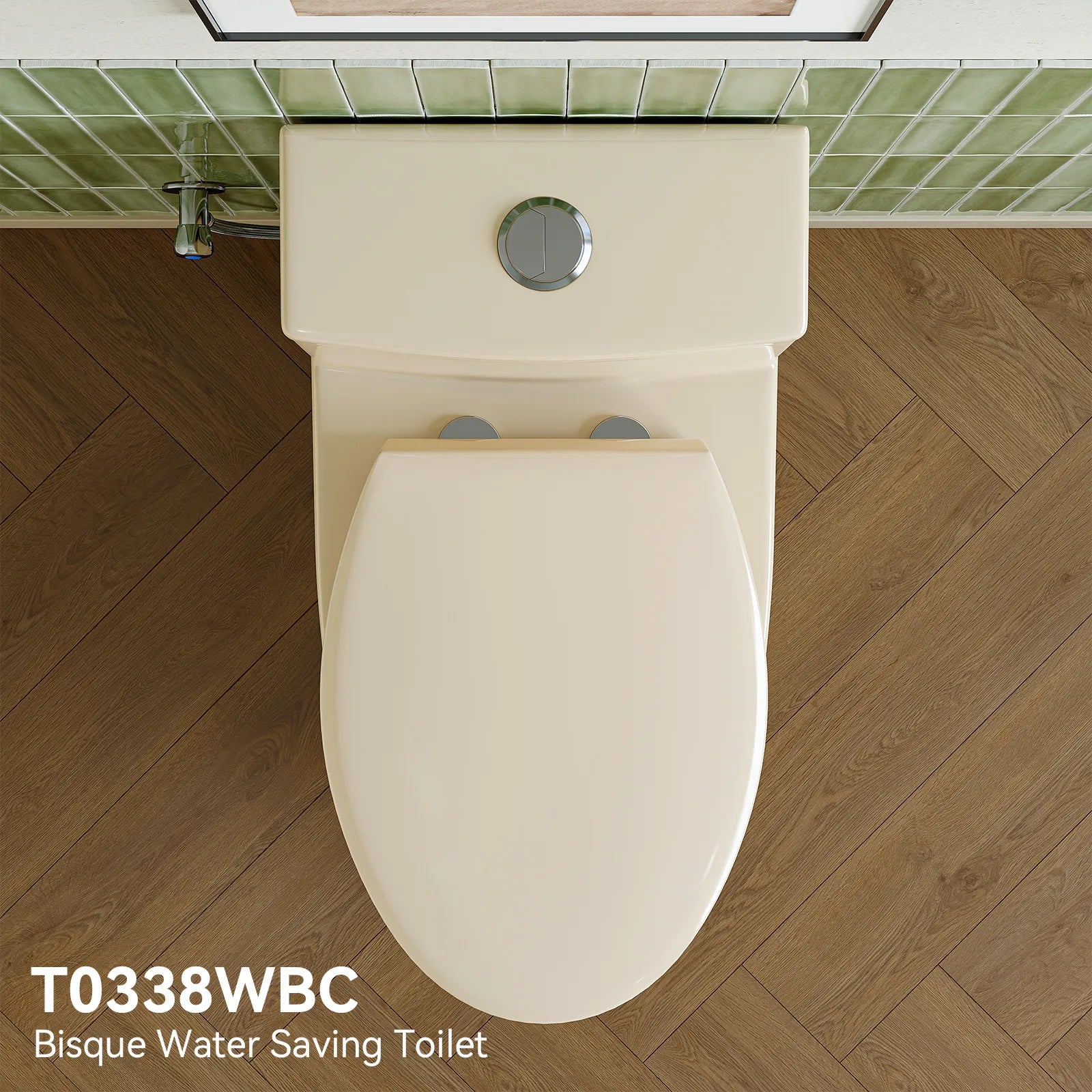 12 Inch Rough In Toilet With Biscuit Color Model T0338WBC