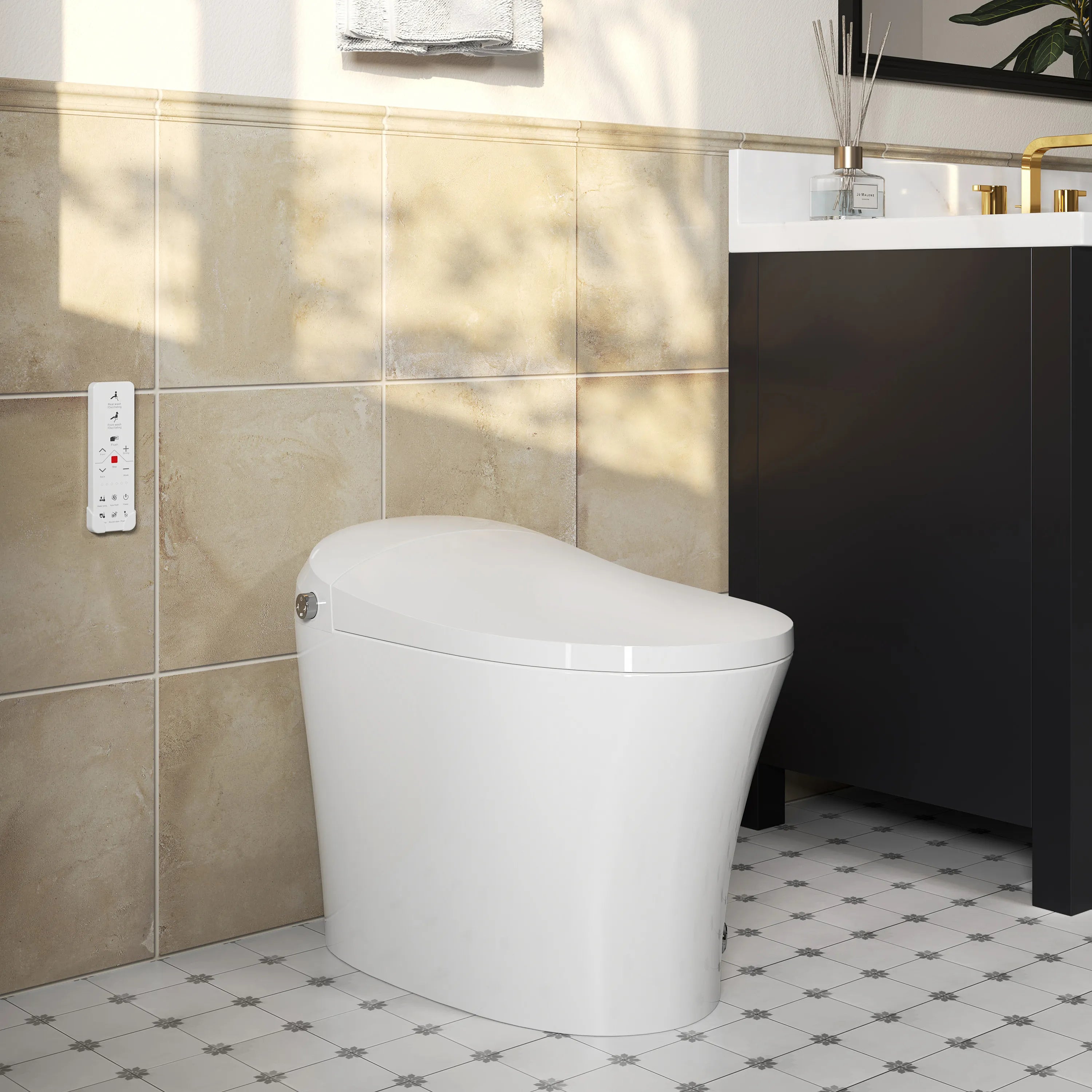 HOROW Toilet with Bidet and ADA Model T16A