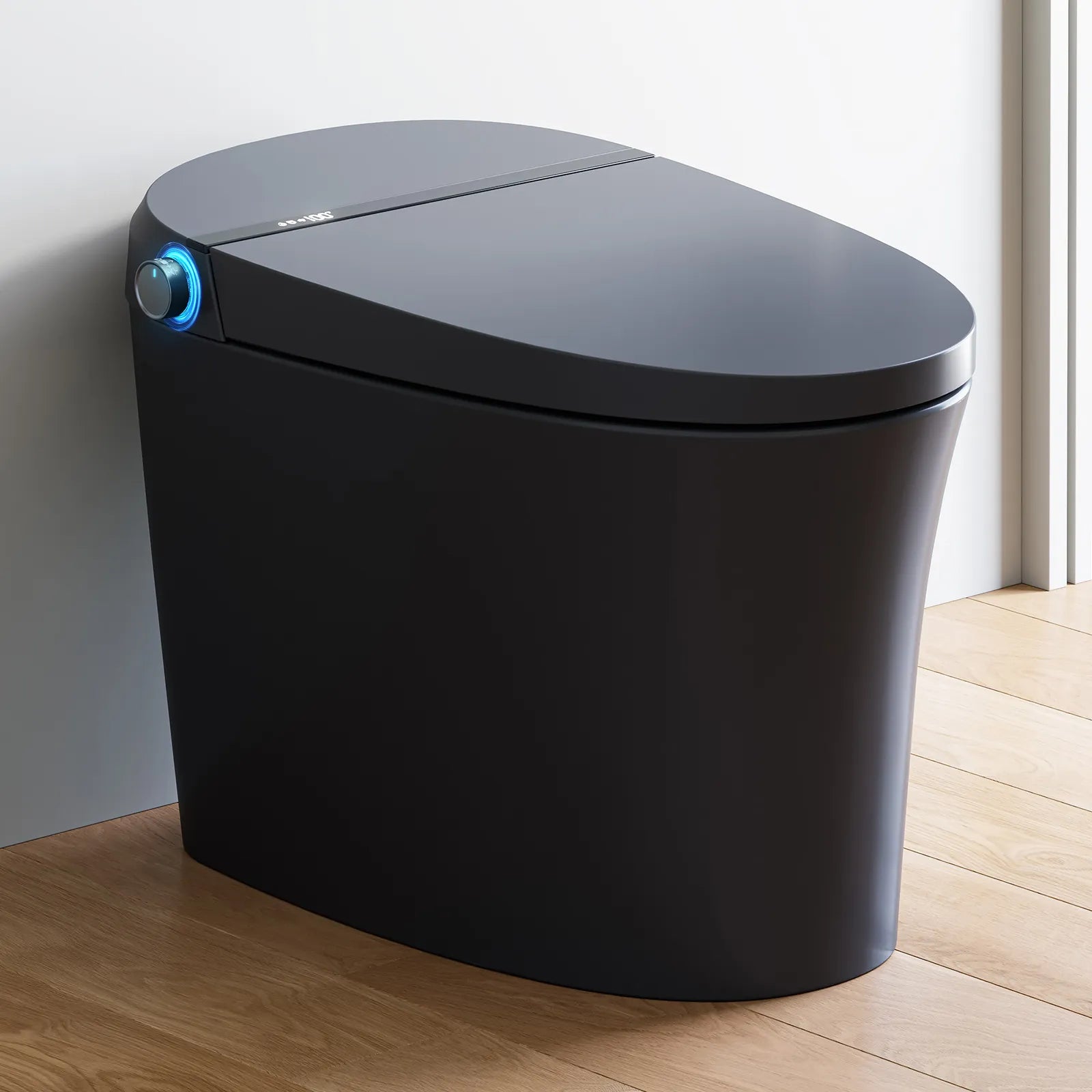 Siège De Toilette Bidet Intelligent HOROW Avec Eau Chaude, Fermeture Douce Et Veilleuse LED