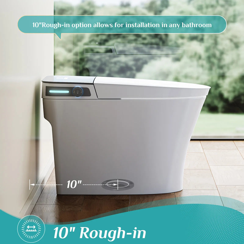 10-inch rough-in smart toilet