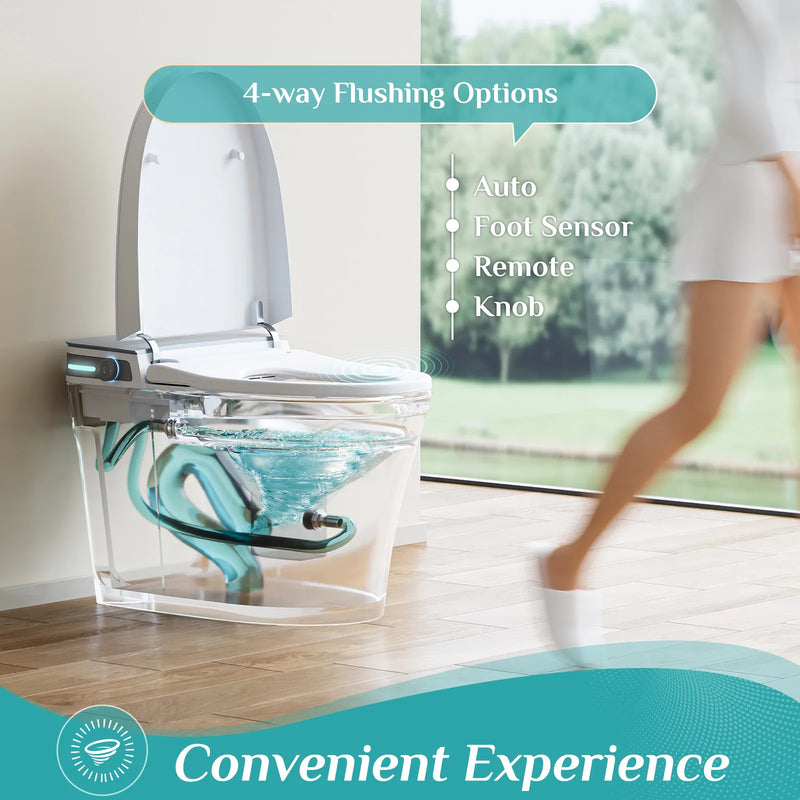 Automatic hands-free flushing