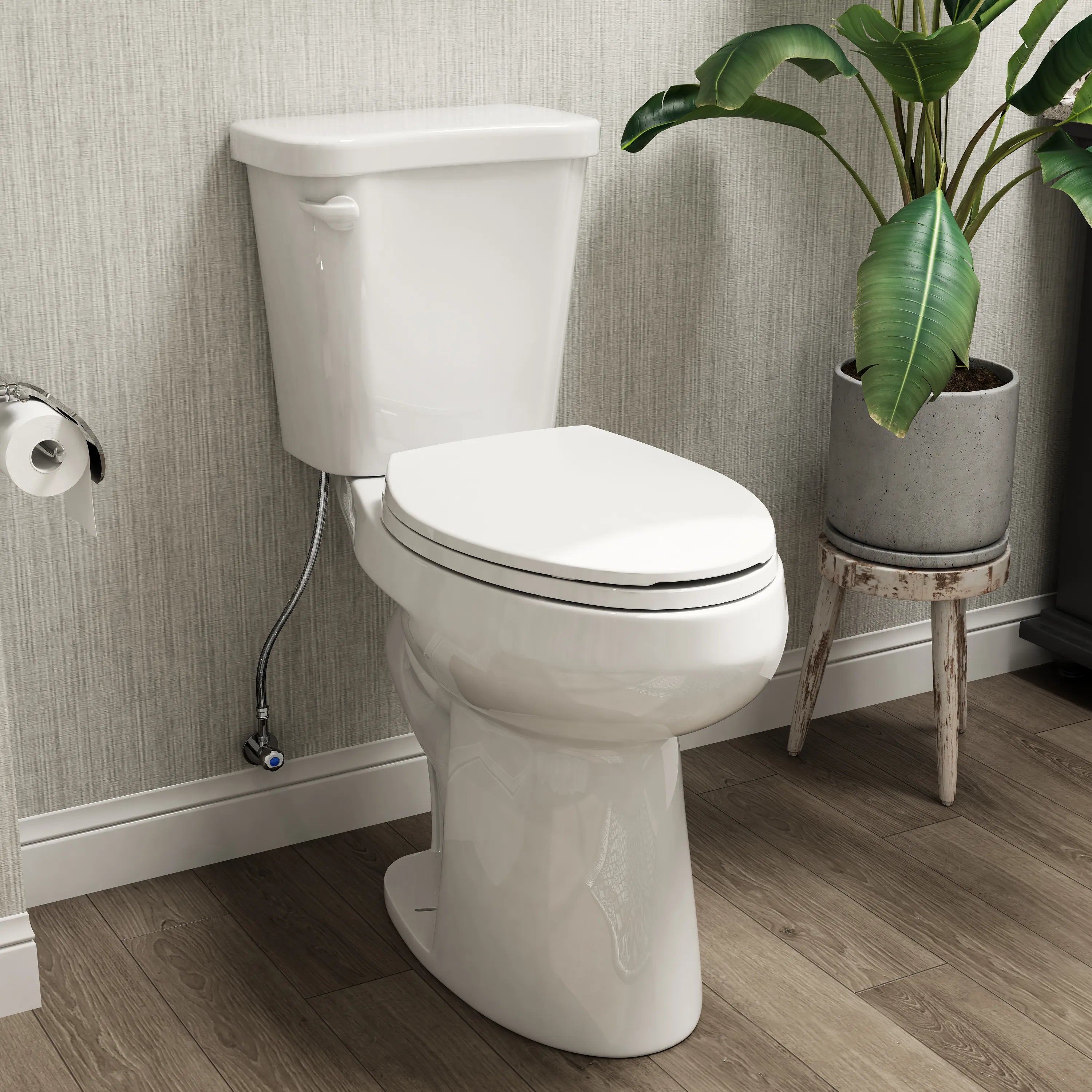 Elongated 2 Piece Toilet with Single Flush and ADA Model HWTT - E03S