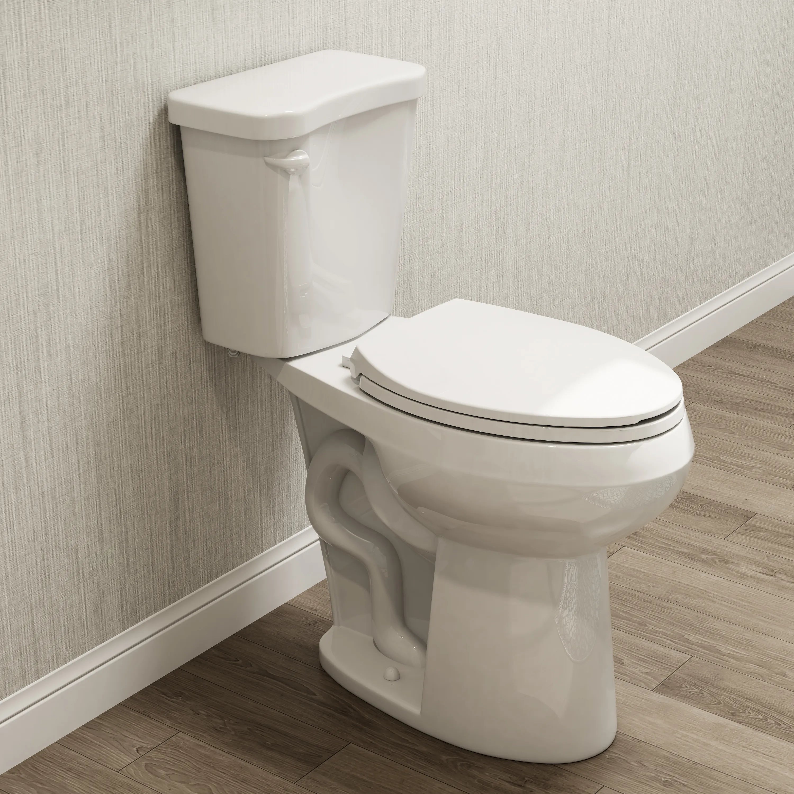 Elongated 2 Piece Toilet with Single Flush and ADA Model HWTT - E03S