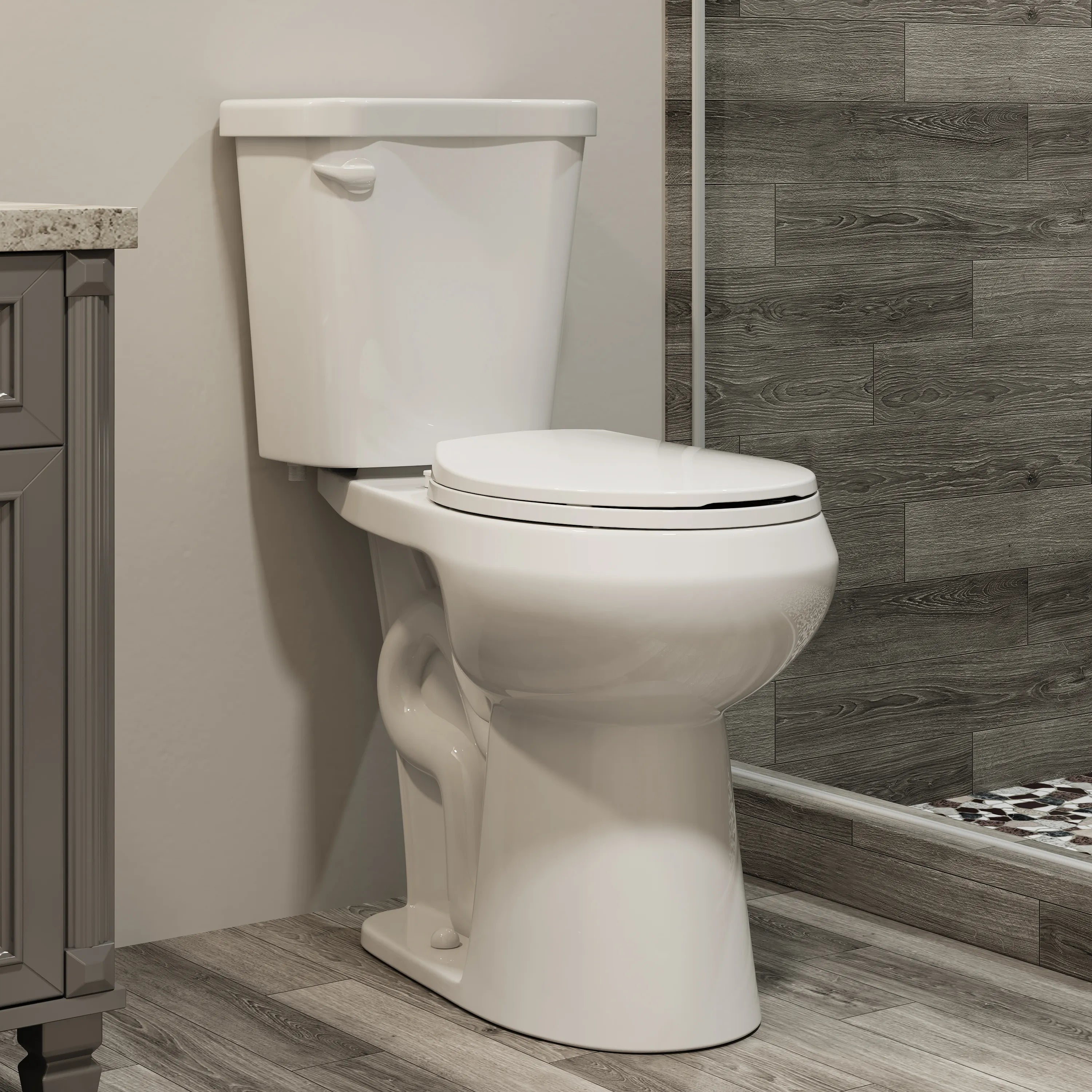 12 Inch Rough In 2 Piece Toilet with ADA Compliant and Single Flush Model HWTT - R03S