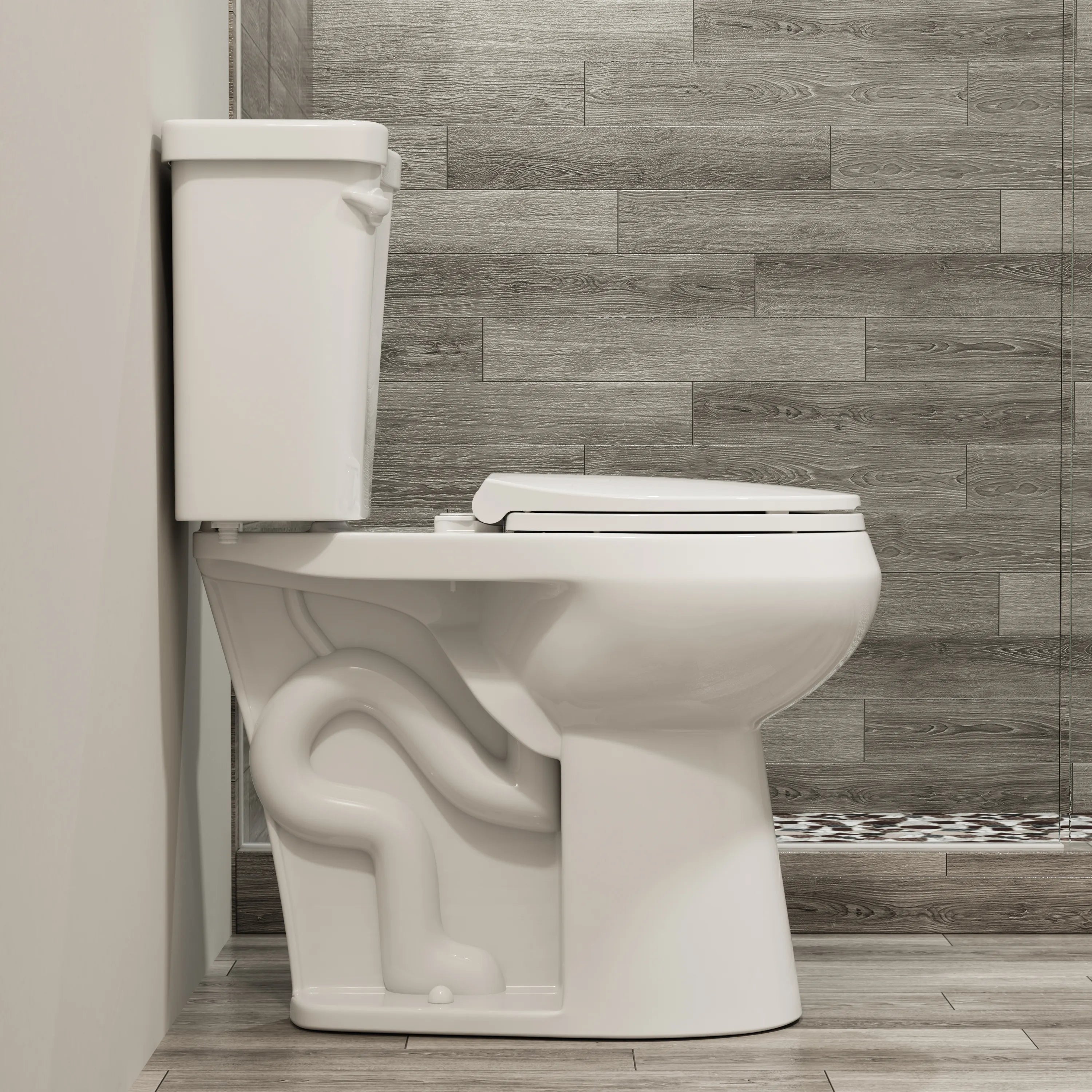 12 Inch Rough In 2 Piece Toilet with ADA Compliant and Single Flush Model HWTT - R03S