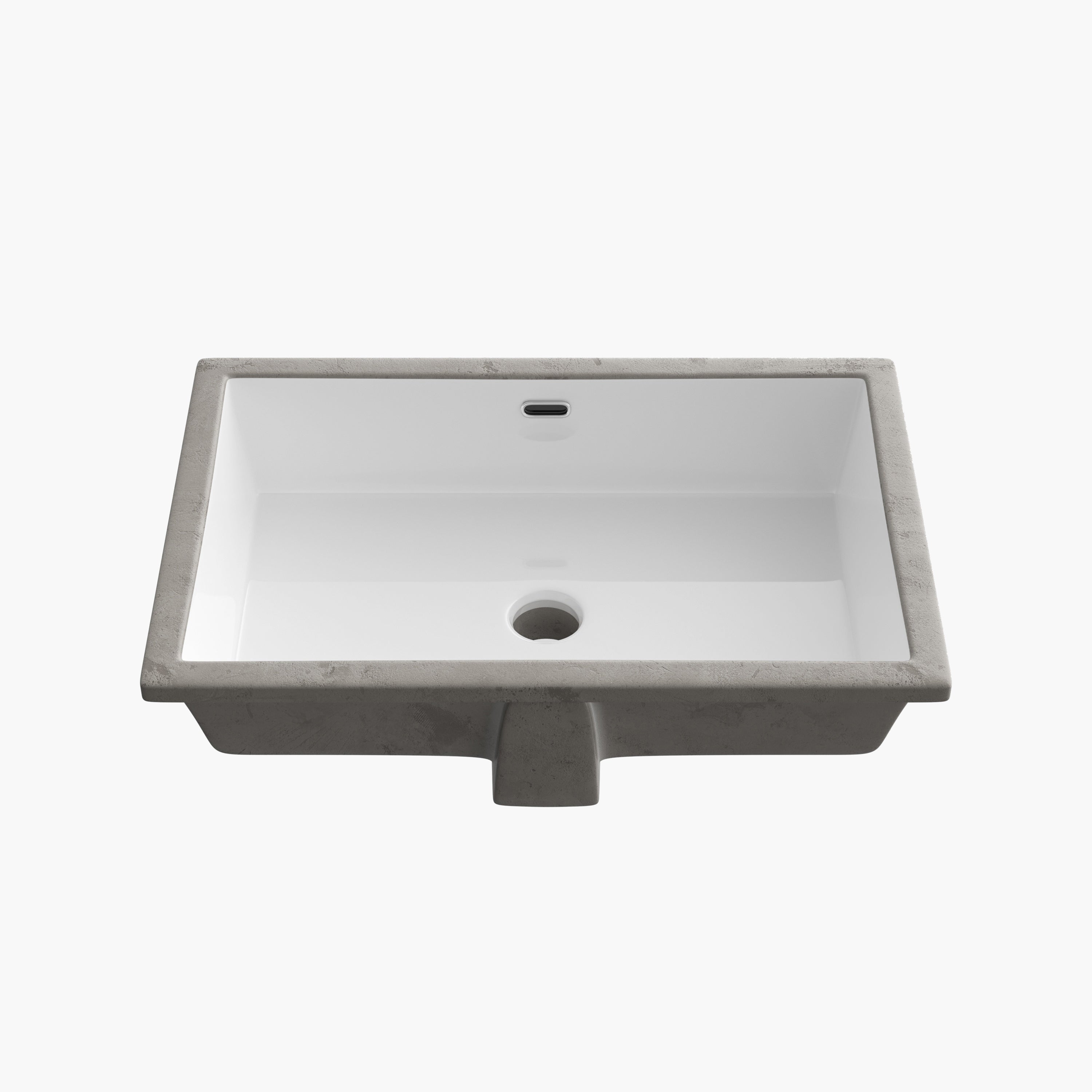 HOROW 24 Inch Undermount Kitchen Sink Bathroom Undermount Rectangular Sinks Model HWTP-S6039D