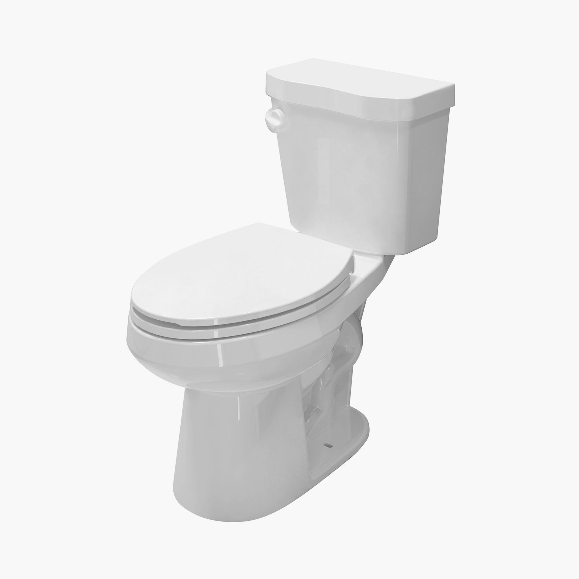 HOROW Dual Flush 1.28 GPF Elongated Floor Mounted 2 Piece Toilet Model HWTT-E01S