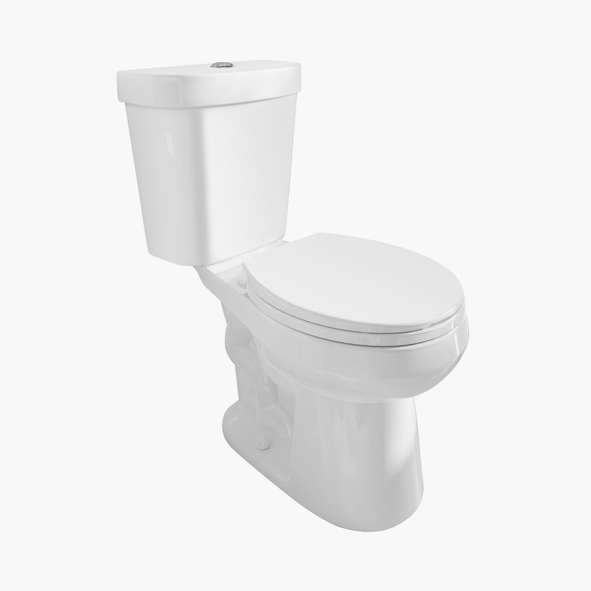 HOROW Dual Flush Round Toilet Floor Mounted Two Piece Toilet Model HWTT-R01D